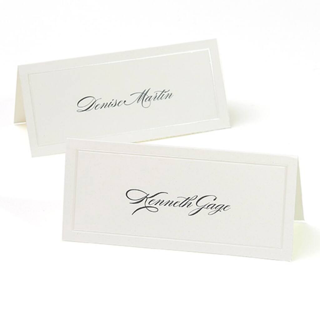 Gartner Studios® Pearl Ivory Border Place Cards Regarding Gartner Business Cards Template